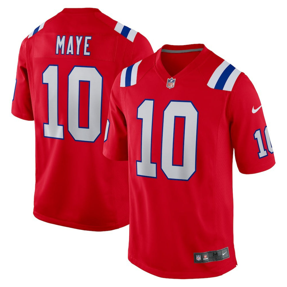 Drake Maye New England Patriots Player Game Jersey - Red on sale