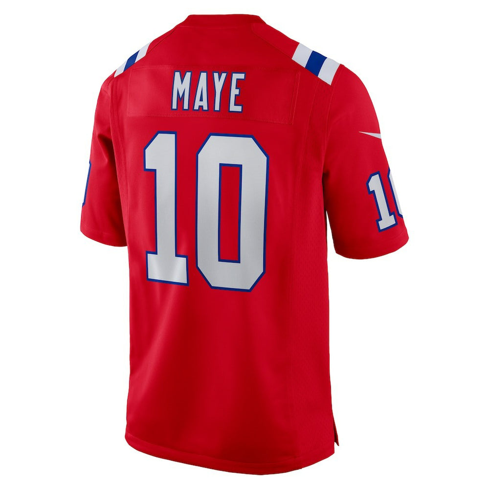 Drake Maye New England Patriots Player Game Jersey - Red on sale