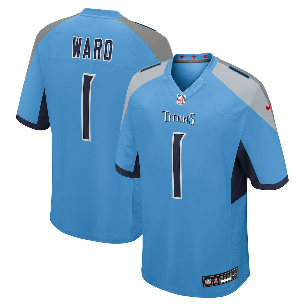 Cameron Ward Tennessee Titans 2025 NFL Draft First Round Pick Game Jersey - Light Blue outlet