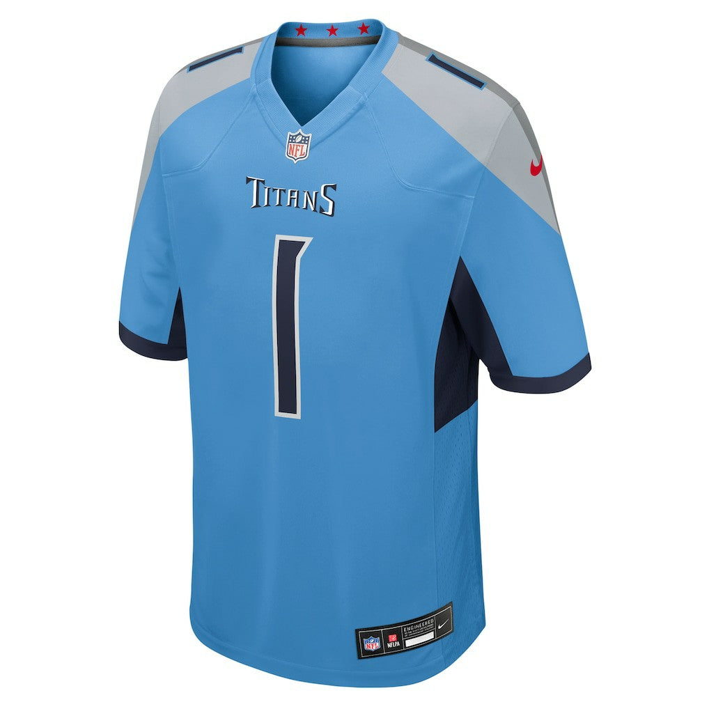 Cameron Ward Tennessee Titans 2025 NFL Draft First Round Pick Game Jersey - Light Blue outlet