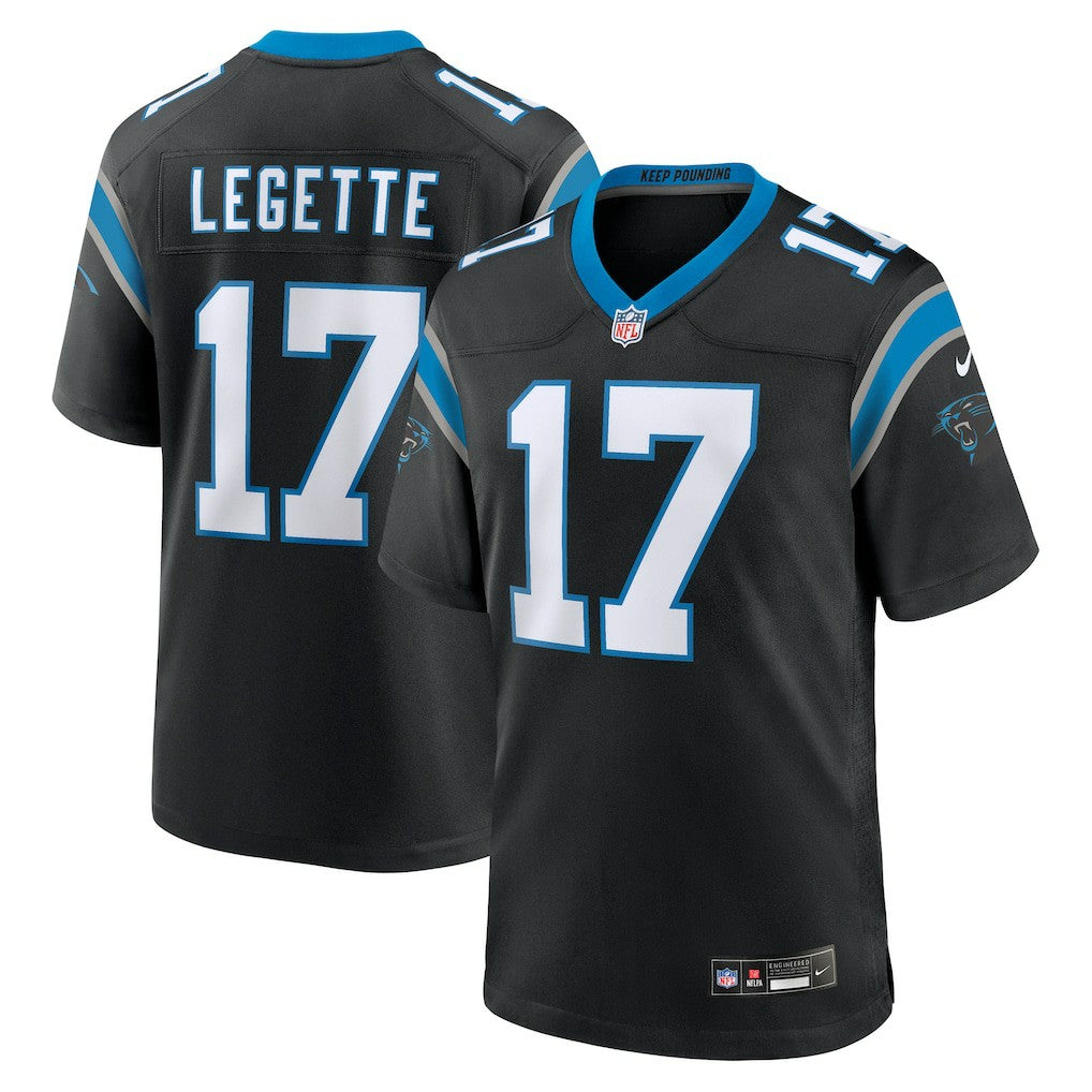 Xavier Legette Carolina Panthers 2024 NFL First Round Pick Game Player Jersey - Black cheap