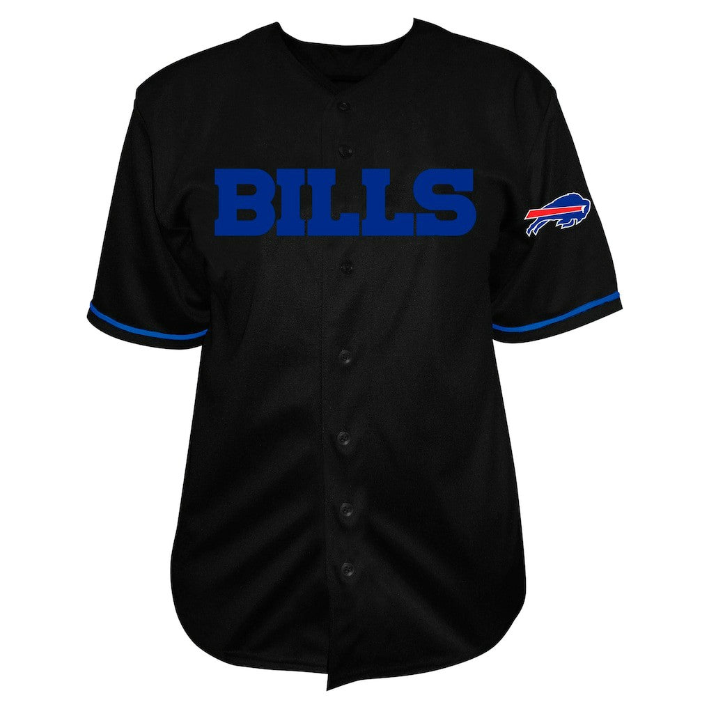 Josh Allen Buffalo Bills Big & Tall Baseball Button-Up Shirt - Black for sale