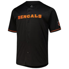 Joe Burrow Cincinnati Bengals Big & Tall Baseball Button-Up Shirt - Black online