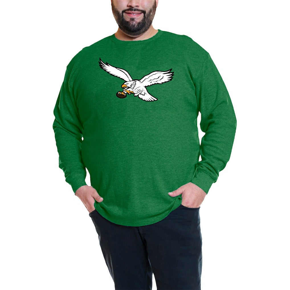 Jalen Hurts Philadelphia Eagles Big & Tall Thermal Waffle Long Sleeve T-Shirt - Kelly Green discount