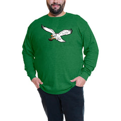 Jalen Hurts Philadelphia Eagles Big & Tall Thermal Waffle Long Sleeve T-Shirt - Kelly Green discount