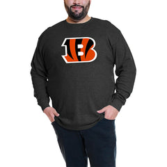 Joe Burrow Cincinnati Bengals Big & Tall Thermal Waffle Long Sleeve T-Shirt - Black outlet