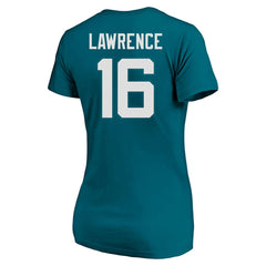 Trevor Lawrence Jacksonville Jaguars Women's Plus Size Fair Catch Name & Number Scoop Neck T-Shirt - Teal online
