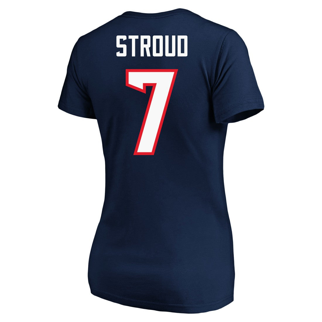 C.J. Stroud Houston Texans Women's Plus Size Fair Catch Name & Number Scoop Neck T-Shirt - Navy discount