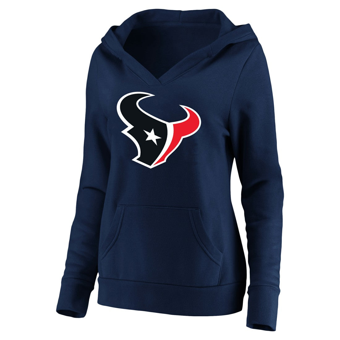 C.J. Stroud Houston Texans Women's Plus Size Player Name & Number V-Neck Pullover Hoodie - Navy online