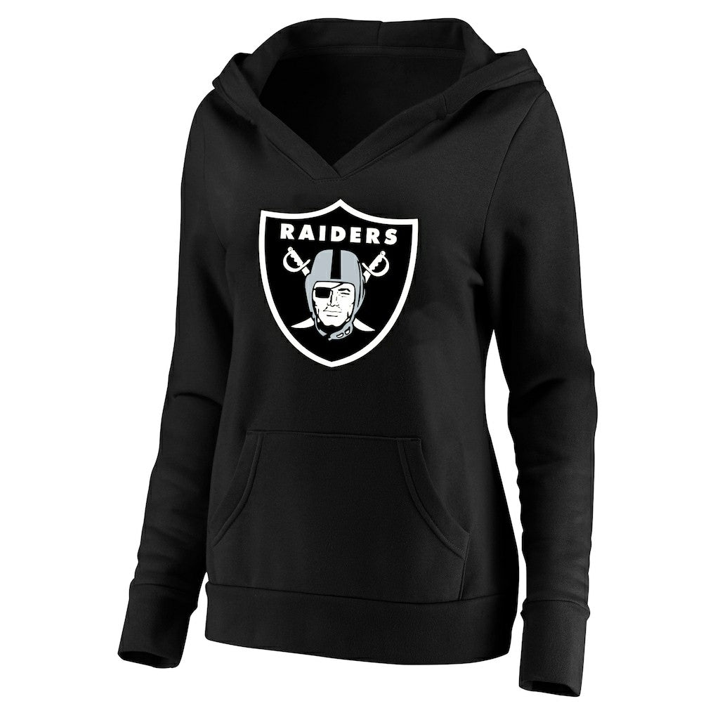 Maxx Crosby Las Vegas Raiders Women's Plus Size Player Name & Number V-Neck Pullover Hoodie - Black outlet