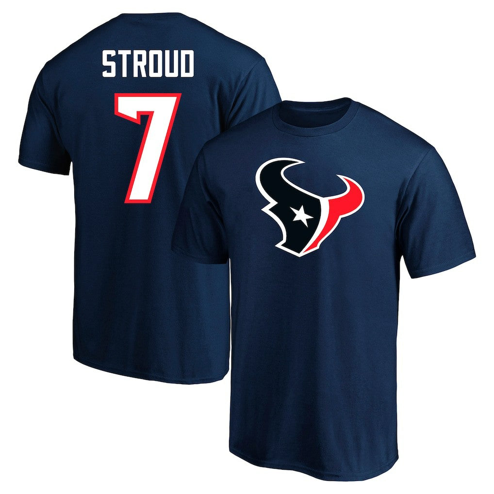 C.J. Stroud Houston Texans Big & Tall Player Name & Number T-Shirt - Navy on sale