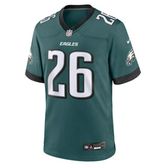Saquon Barkley Philadelphia Eagles Game Player Jersey - Midnight Green sale