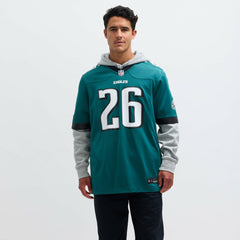 Saquon Barkley Philadelphia Eagles Game Player Jersey - Midnight Green sale