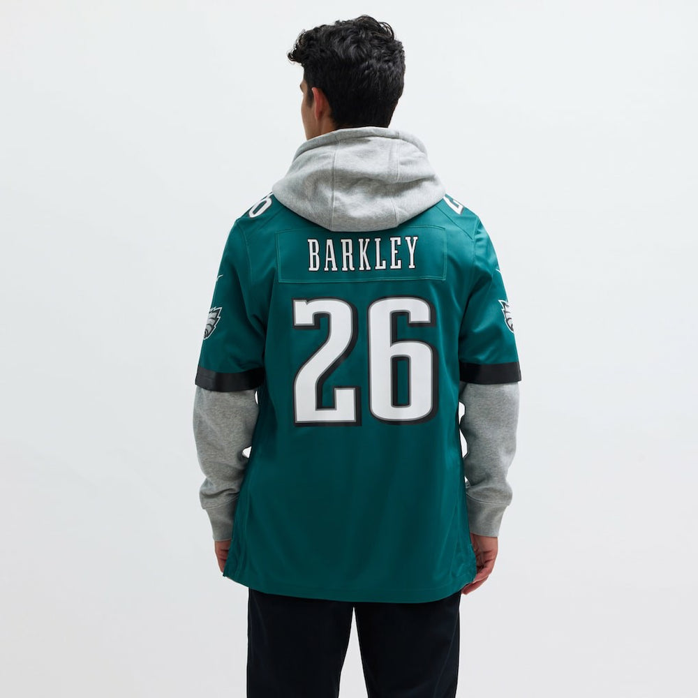 Saquon Barkley Philadelphia Eagles Game Player Jersey - Midnight Green sale