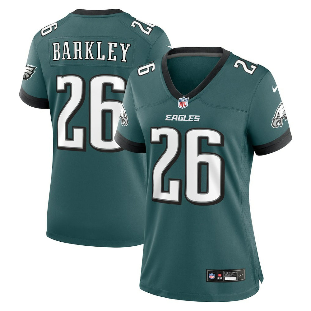 Saquon Barkley Philadelphia Eagles Women's Game Player Jersey - Midnight Green discount