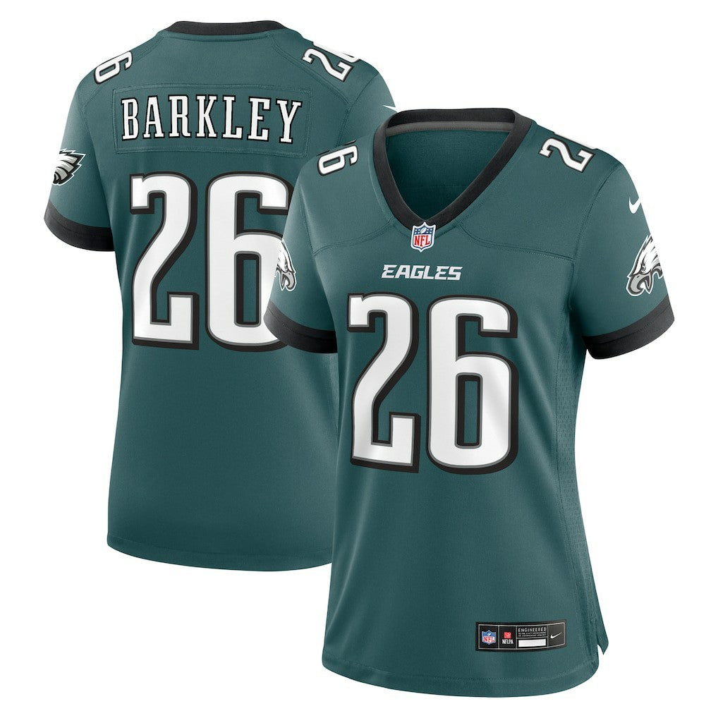 Saquon Barkley Philadelphia Eagles Women's Game Player Jersey - Midnight Green discount
