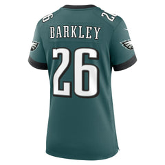 Saquon Barkley Philadelphia Eagles Women's Game Player Jersey - Midnight Green discount