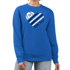 Toronto Blue Jays G-III 4Her by Carl Banks Women's Heart Logo Fleece Pullover Sweatshirt Royal
