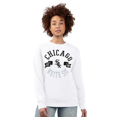 Chicago White Sox G-III 4Her by Carl Banks Women's Team Logo Fleece Pullover Sweatshirt White