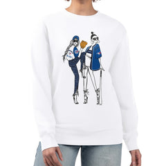 Toronto Blue Jays G-III 4Her by Carl Banks Women's Baseball Girls Fleece Pullover Sweatshirt White