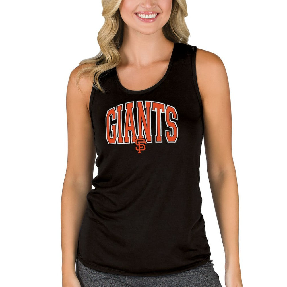 San Francisco Giants Concepts Sport Women's Marathon Racerback Tank Top Black