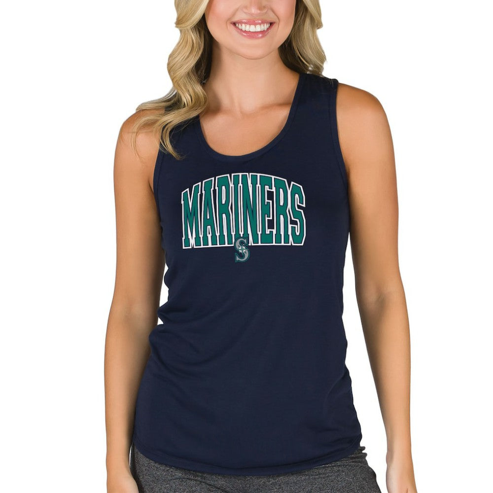 Seattle Mariners Concepts Sport Women's Marathon Racerback Tank Top Navy