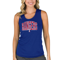 Texas Rangers Concepts Sport Women's Marathon Racerback Tank Top Royal