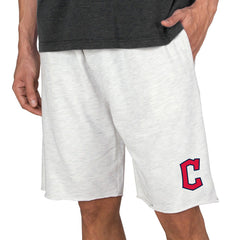 Cleveland Guardians Concepts Sport Mainstream Terry Tri-Blend Shorts Oatmeal