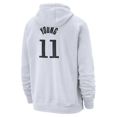 Trae Young Atlanta Hawks 2024/25 Name & Number Pullover Hoodie - White online
