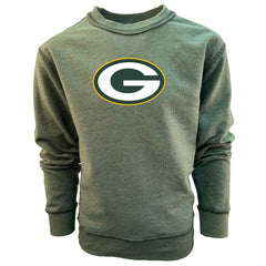 Green Bay Packers Wes & Willy Youth Reversible Fleece Pullover Sweatshirt - Green discount