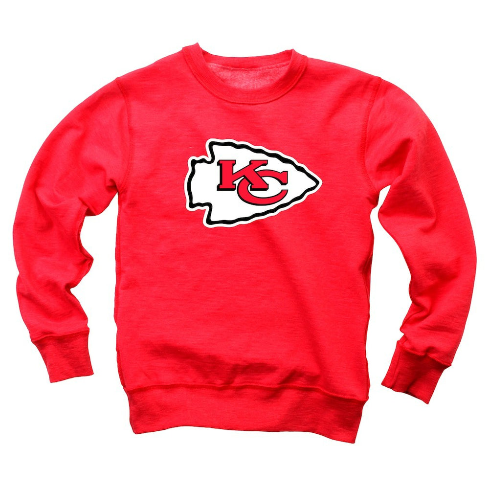 Kansas City Chiefs Wes & Willy Youth Reversible Fleece Pullover Sweatshirt - Red online