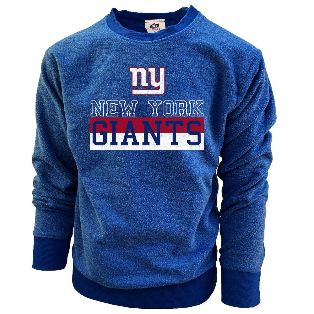 New York Giants Wes & Willy Youth Reversible Fleece Pullover Sweatshirt - Royal discount