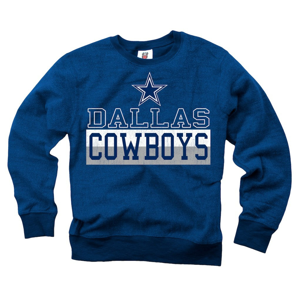 Dallas Cowboys Wes & Willy Youth Reversible Fleece Pullover Sweatshirt - Navy for sale