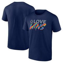 Dallas Cowboys Love Wins T-Shirt - Navy for sale