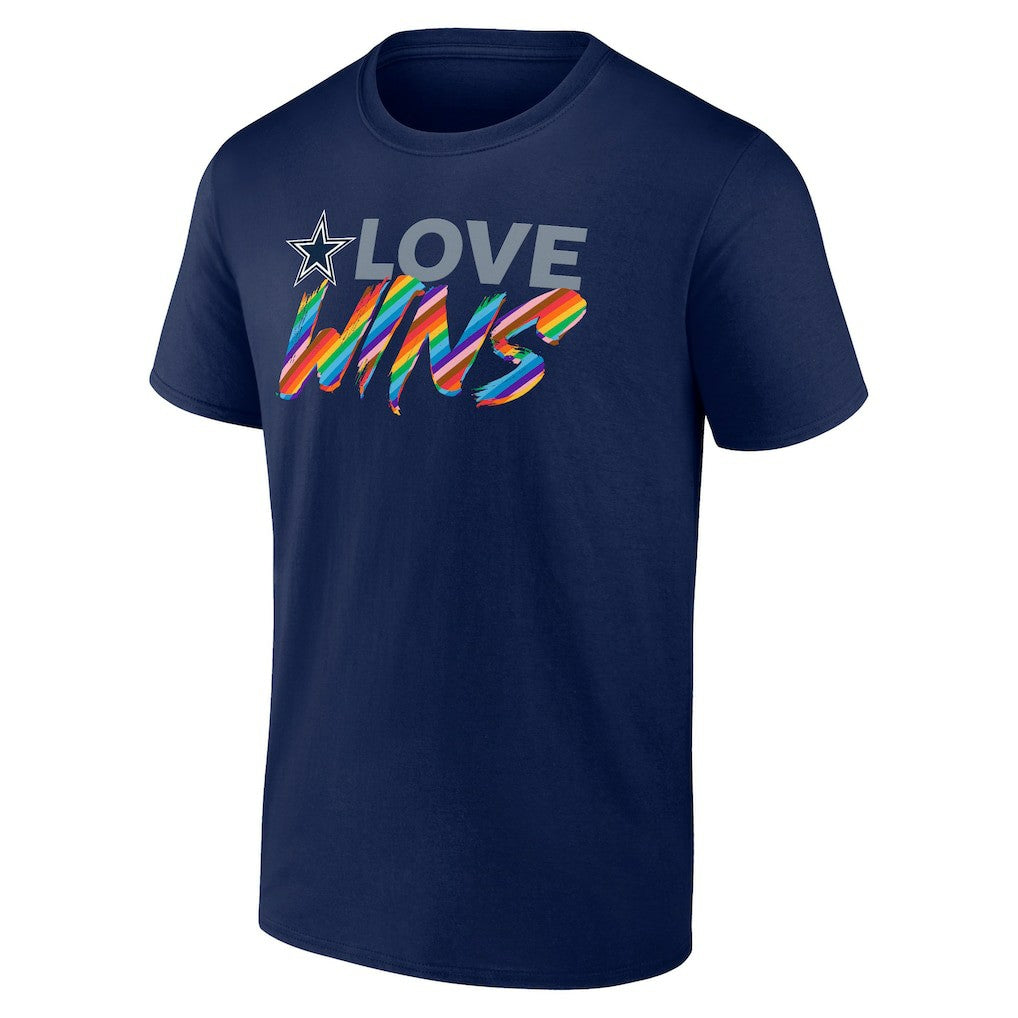 Dallas Cowboys Love Wins T-Shirt - Navy for sale