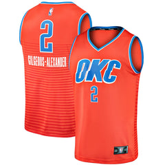 Shai Gilgeous-Alexander Oklahoma City Thunder Fast Break Player Jersey - Statement Edition - Orange online
