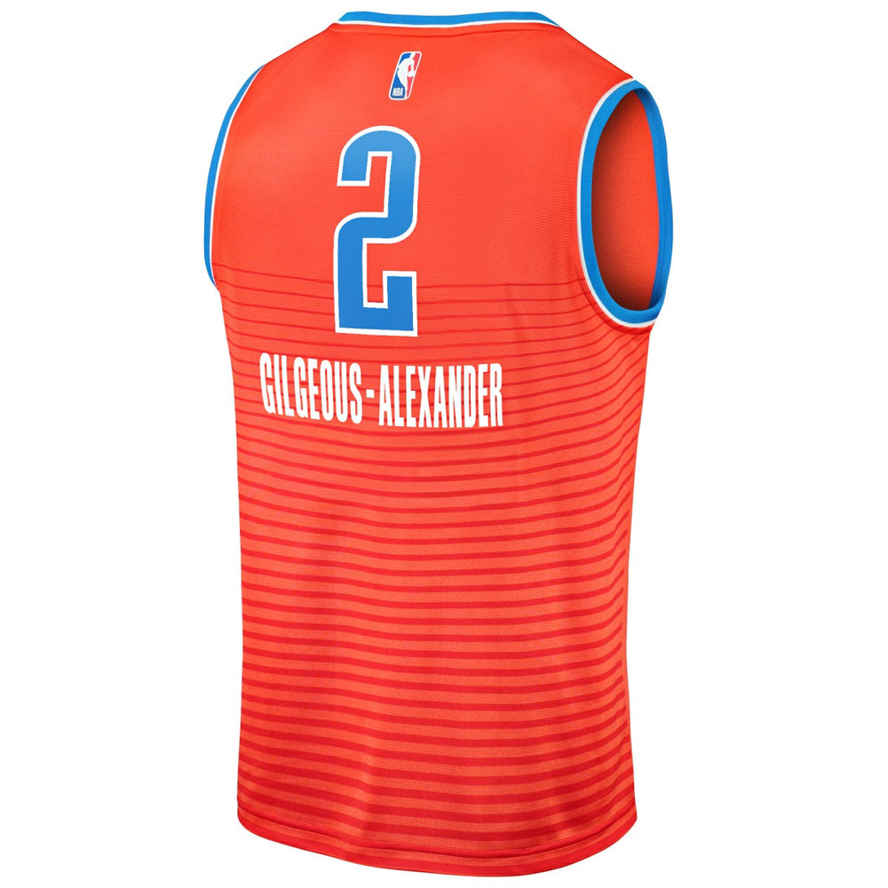Shai Gilgeous-Alexander Oklahoma City Thunder Fast Break Player Jersey - Statement Edition - Orange online