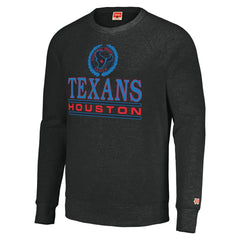 Houston Texans Homage Unisex Color Rush Crest Tri-Blend Pullover Sweatshirt - Charcoal on sale
