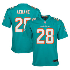 De’Von Achane Miami Dolphins Youth Game Jersey - Aqua on sale