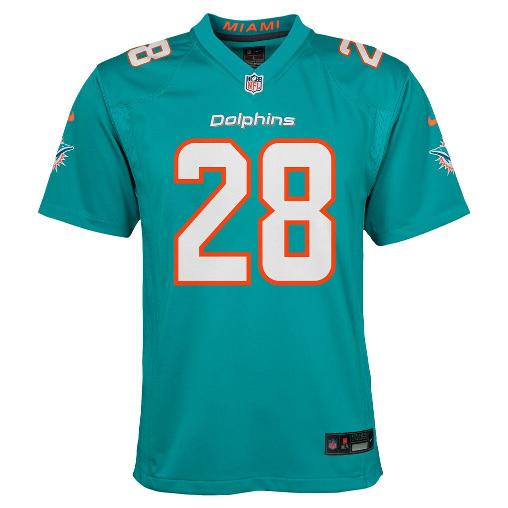 De’Von Achane Miami Dolphins Youth Game Jersey - Aqua on sale