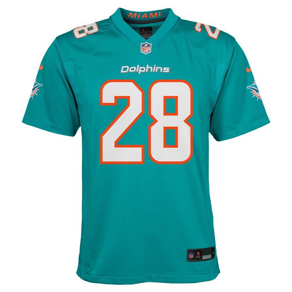 De’Von Achane Miami Dolphins Youth Game Jersey - Aqua on sale