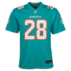 De’Von Achane Miami Dolphins Youth Game Jersey - Aqua on sale