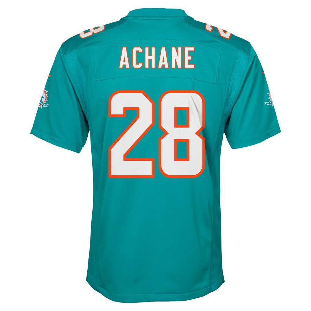 De’Von Achane Miami Dolphins Youth Game Jersey - Aqua on sale
