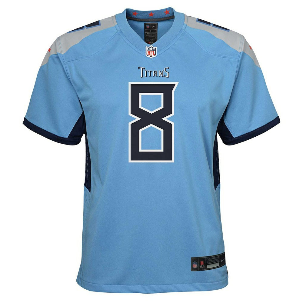 Will Levis Tennessee Titans Youth Game Jersey - Light Blue for sale