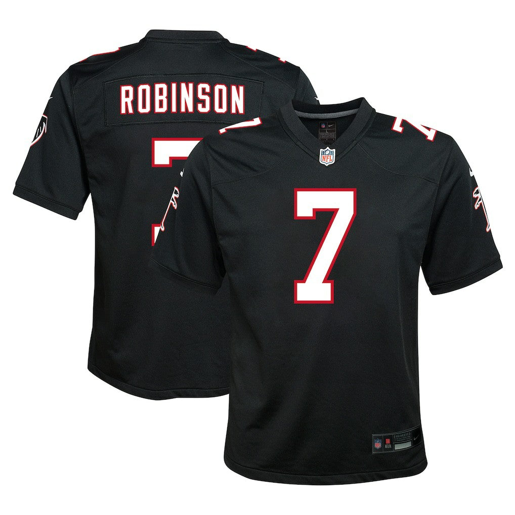 Bijan Robinson Atlanta Falcons Youth Game Jersey - Black discount