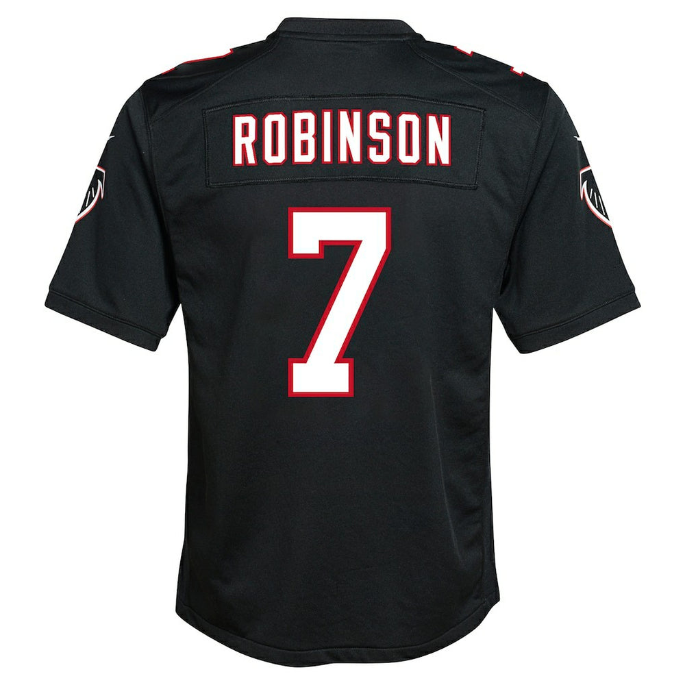 Bijan Robinson Atlanta Falcons Youth Game Jersey - Black discount