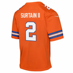 Patrick Surtain II Denver Broncos Youth Game Jersey - Orange sale