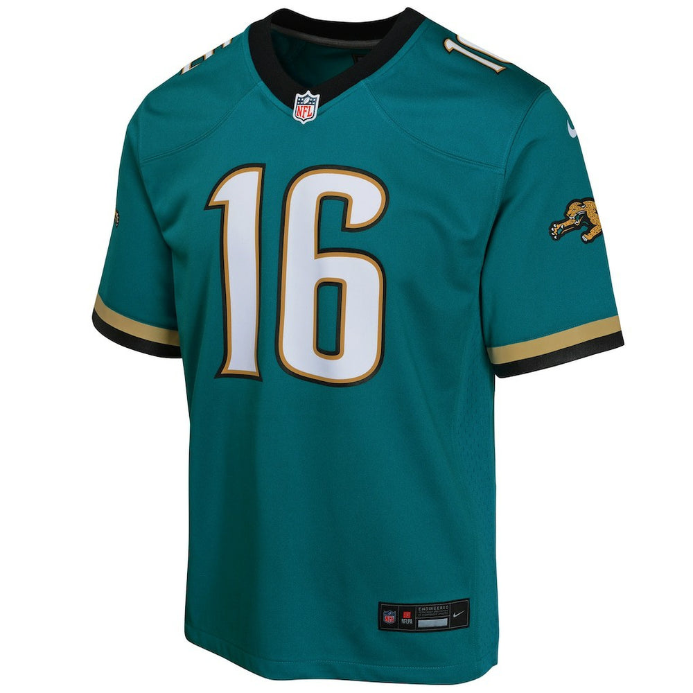 Trevor Lawrence Jacksonville Jaguars Youth Game Jersey - Teal outlet