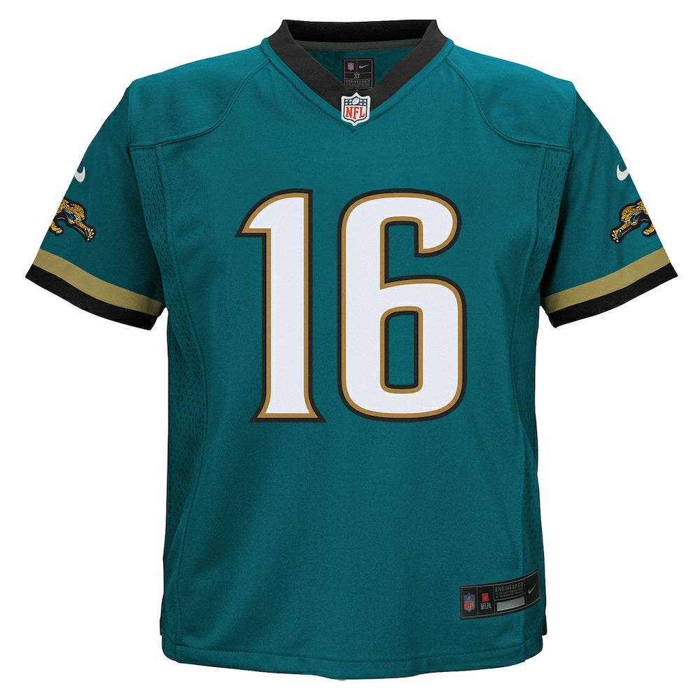 Trevor Lawrence Jacksonville Jaguars Preschool Prowler Throwback Player Game Jersey - Teal discount