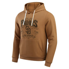 San Diego Padres Darius Rucker Collection Camp Fleece Pullover Hoodie  Tan